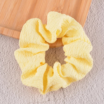 korean simple mesh daisy hair scrunchies