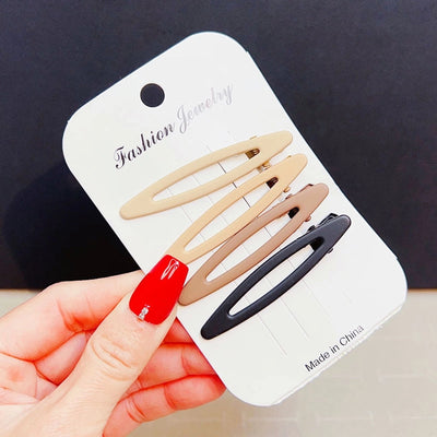 retro geometric metal stoving varnish hair clip