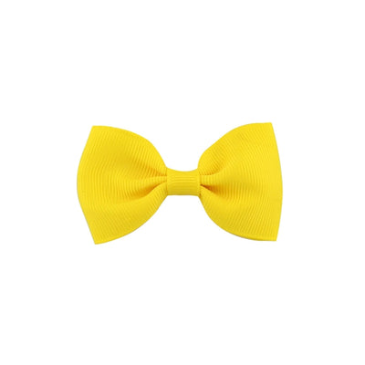 european and american solid color children's bow cute hairpin