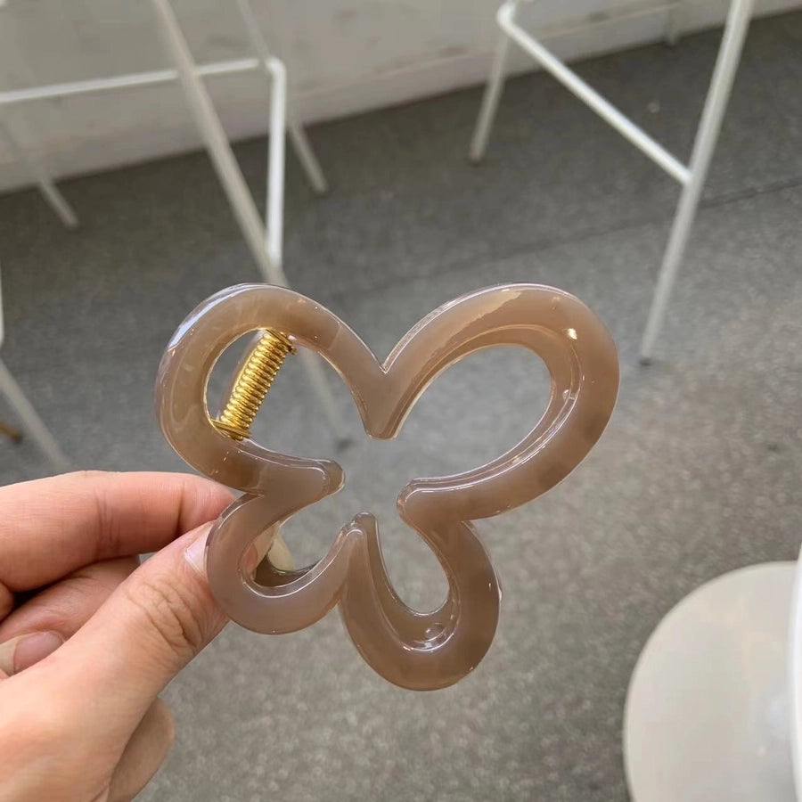 Women's Simple Style Solid Color Acetic acid sheets Polishing Hair Claws