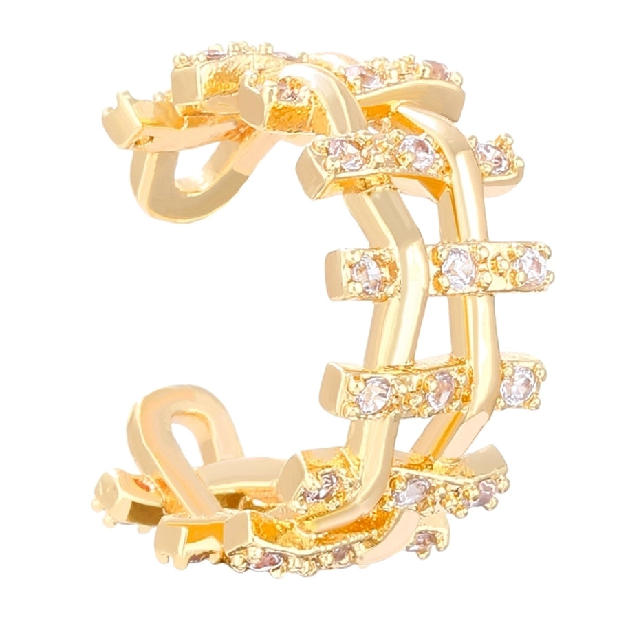 1 Piece IG Style Simple Style Geometric Plating Copper Ear Cuffs