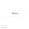 Copper 18K Gold Plated Solid Color Necklace