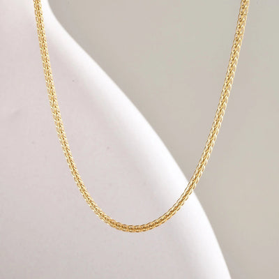 Jewelry IG Style Simple Style Solid Color 201 Stainless Steel 18K Gold Plated Handmade Necklace