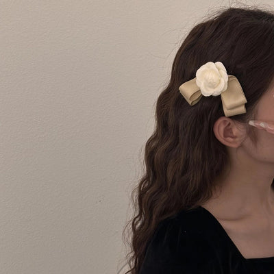 Women's Sweet Bow Knot Cloth Hair Clip