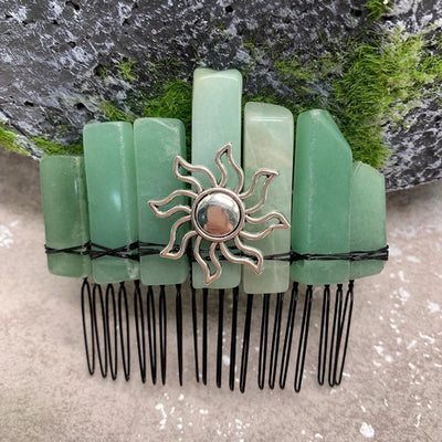 fashion sun crown crystal insert comb 1 piece