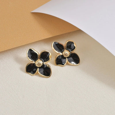 1 Pair Casual Pastoral Simple Style Flower 304 Stainless Steel Ear Studs