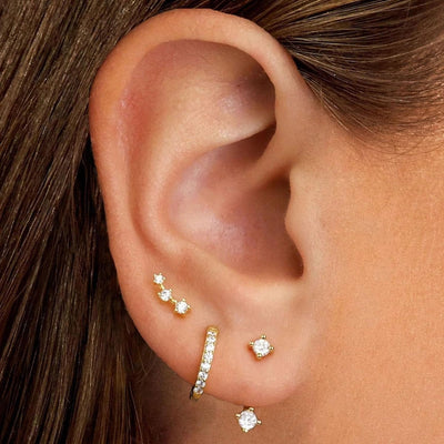 1 Set Elegant Luxurious Square Oval Copper Hoop Earrings