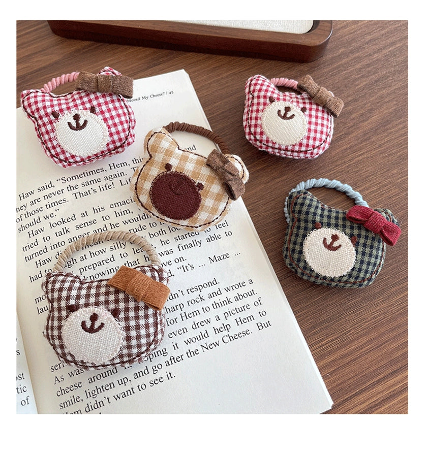 Cute Women's Girl'S Bear Cloth Hair Tie