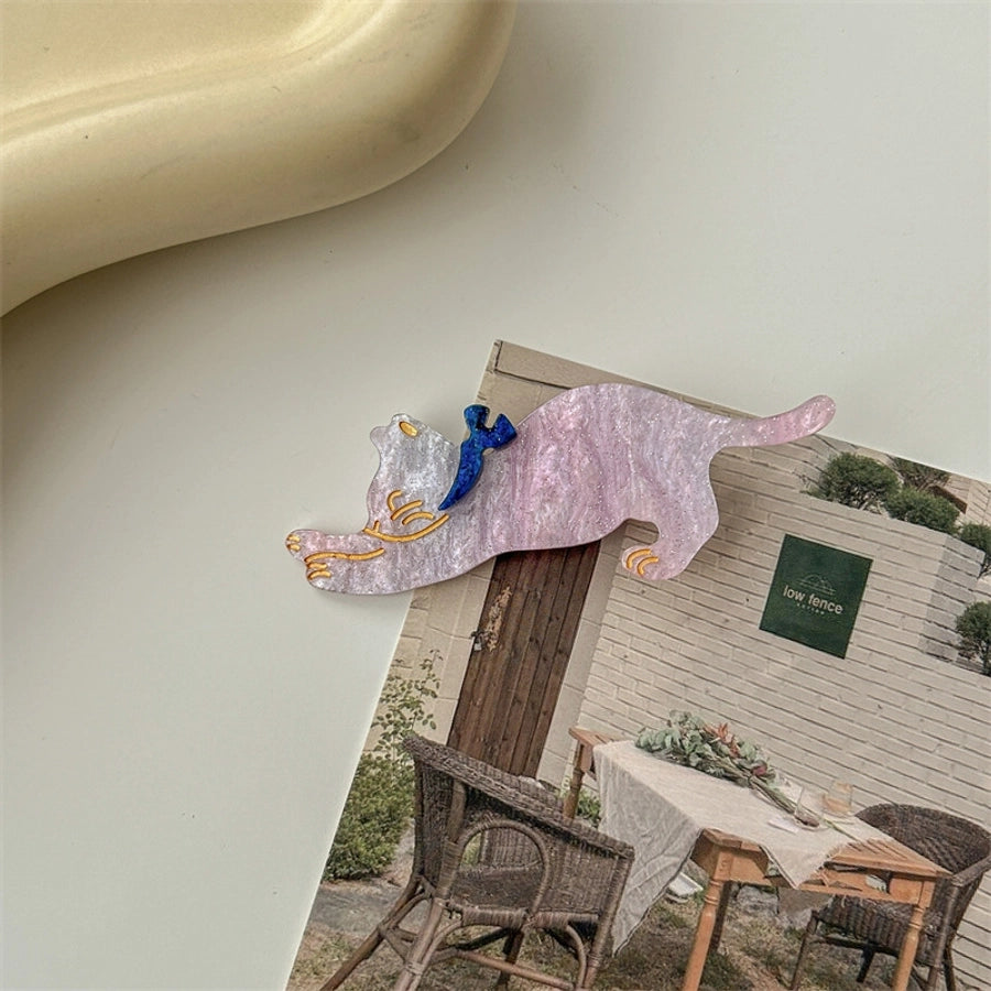 cute cat arylic hair clip