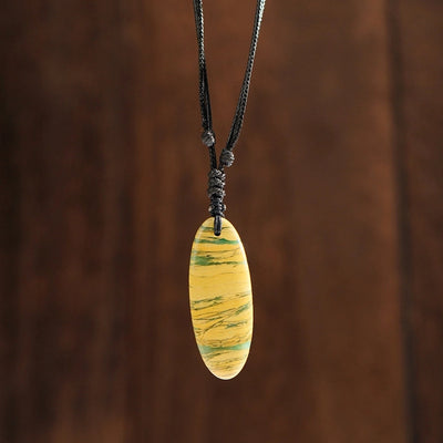 Bohemian Geometric natural stone Polyester Fiber (Polyester) Pendant Necklace In Bulk