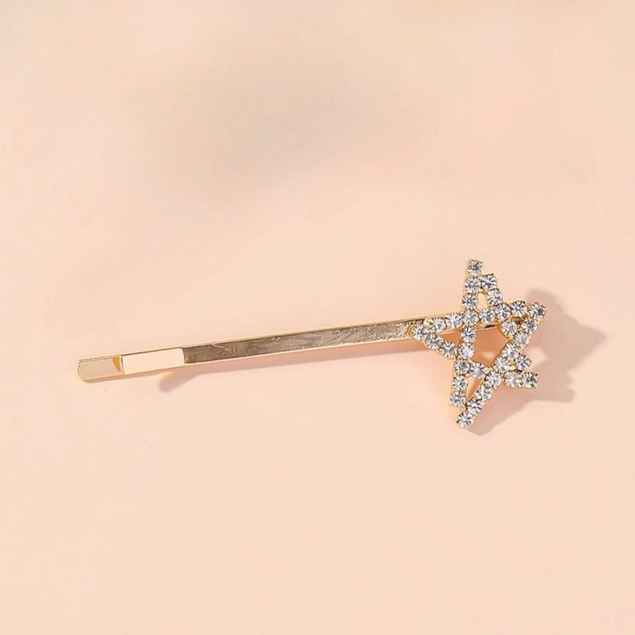 Women's IG Style Simple Style Star Rhinestone Hollow Out Inlay Rhinestones Hair Clip