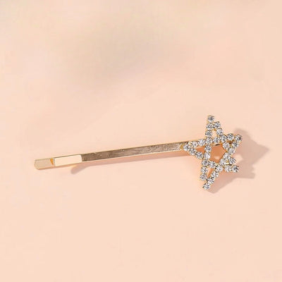 Women's IG Style Simple Style Star Rhinestone Hollow Out Inlay Rhinestones Hair Clip