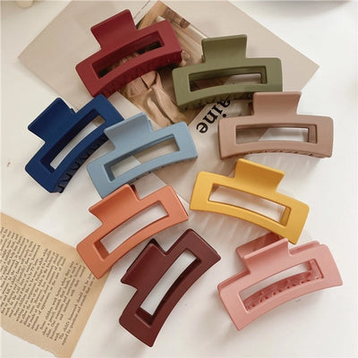 fashion geometric resin stoving varnish hair claws 1 piece