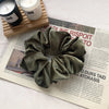 velvet oversized pure color hair scrunchies