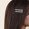 elegant solid color alloy inlay rhinestones hair clip