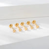 1 Piece Lip Rings Casual Star Moon Pure Titanium Titanium Alloy 14K Gold Plated White Gold Plated Lip Rings Ear Cartilage Rings & Studs