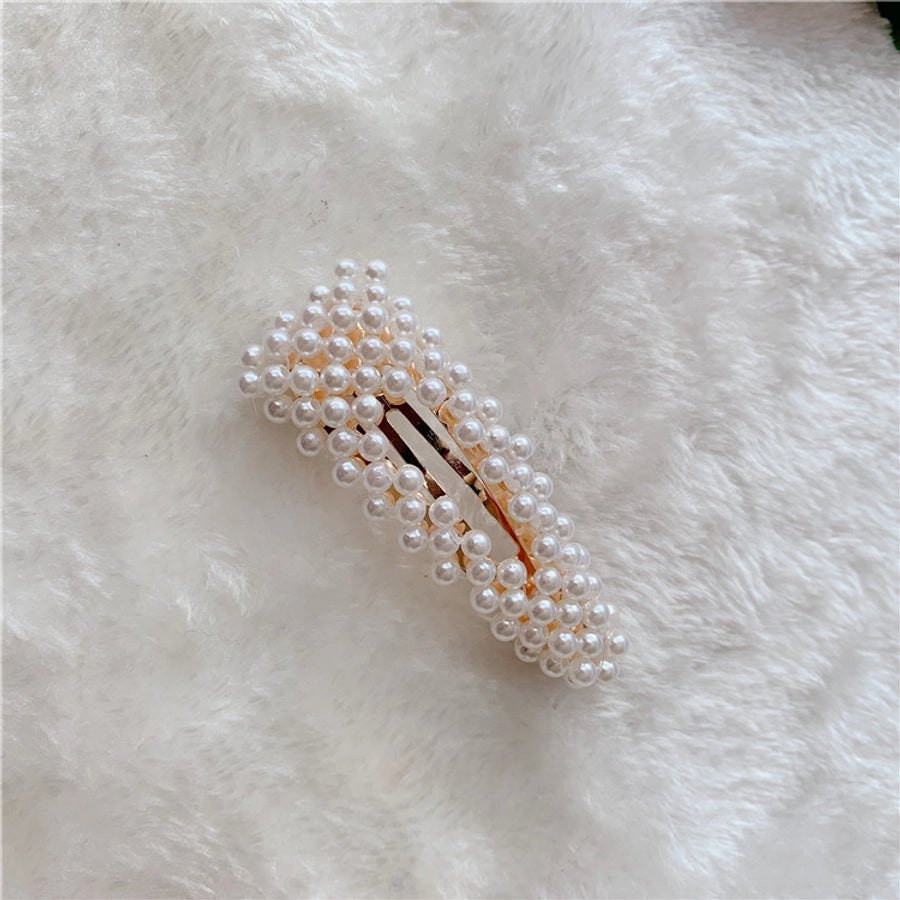 Women's Elegant Sweet Solid Color Plastic Hair Clip