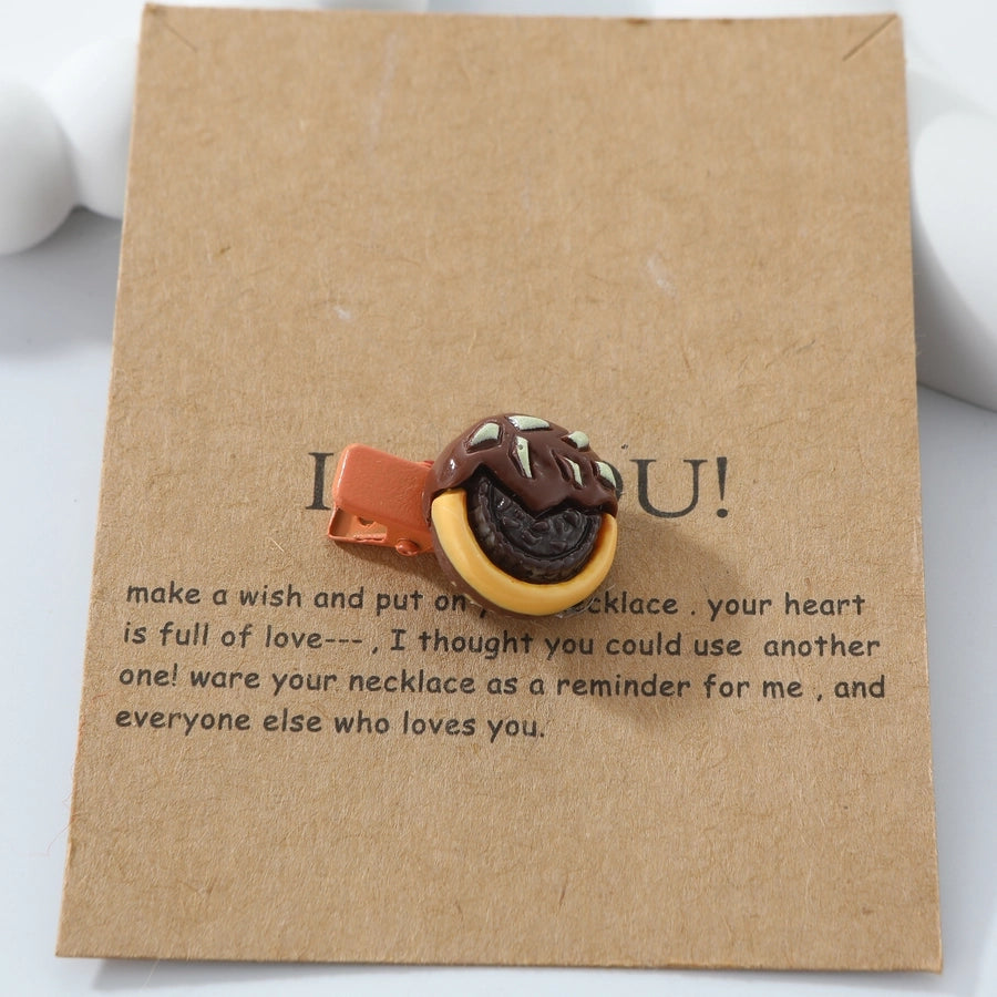 Women's Cute Funny Animal Alloy Resin Hair Clip