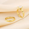 Jewelry Simple Style Geometric 304 Stainless Steel 18K Gold Plated Rings
