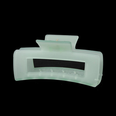 solid color jelly frosted hollow out hair clip
