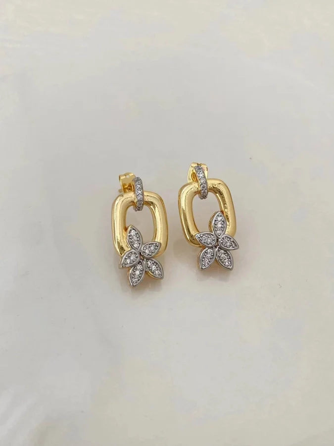 Jewelry Vintage Style Classic Style Geometric Copper Zircon Mixed Metal Rings Bracelets Earrings