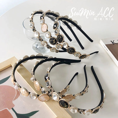 korean new fashion diamond retro hair band