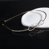 women's simple style waves flower bow knot metal inlay pearl zircon hair band