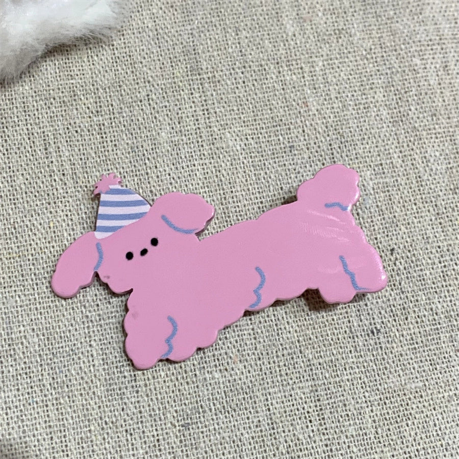 Women's Cartoon Style Cute Dog Arylic Hair Clip