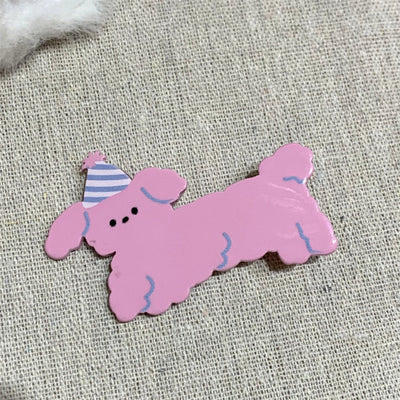 Women's Cartoon Style Cute Dog Arylic Hair Clip