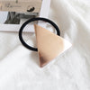 Women's Simple Style Heart Shape Metal Plating Hair Tie