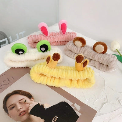 korean cute rabbit ears  plush hairband