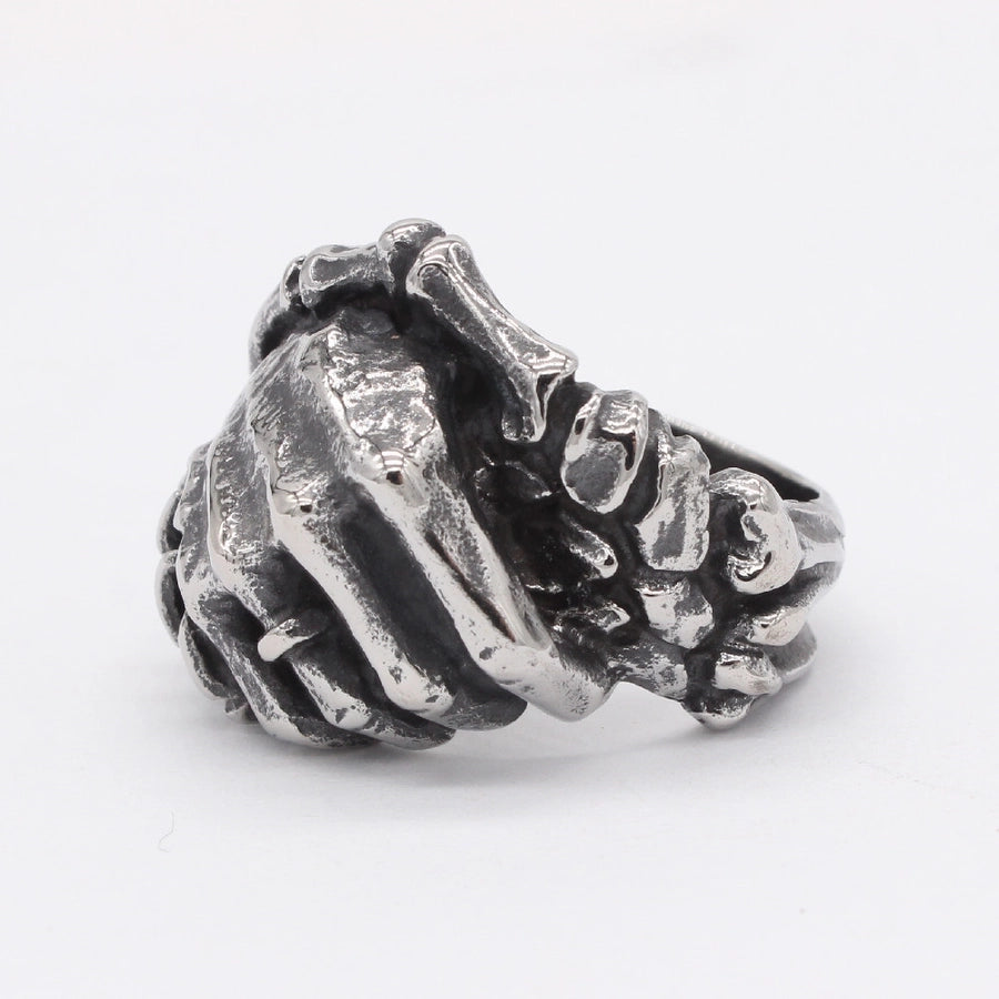 Jewelry Retro Punk Hand Skeleton 304 Stainless Steel Rings