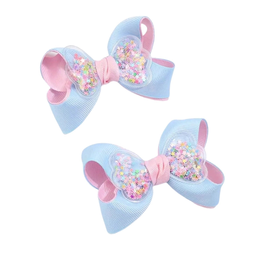 Girl'S Simple Style Solid Color Cloth Ribbon Hair Clip