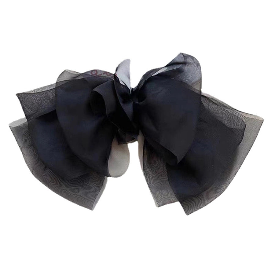 simple style bow knot cloth hair clip