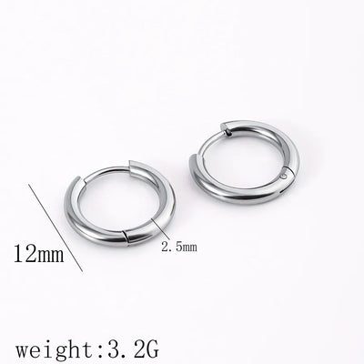 1 Pair Simple Style Commute Geometric Heart Shape Plating Titanium Steel Drop Earrings Earrings Ear Studs