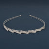 simple style crown flower copper inlay artificial pearls rhinestones hair band 1 piece