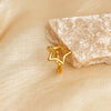 Jewelry Casual Retro Simple Style Pentagram 201 Stainless Steel 18K Gold Plated Plating Adjustable Ring