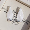 Drip glazed Brass 24K Gold Plated Inlay Leaves Water Droplets Zircon Open Rings