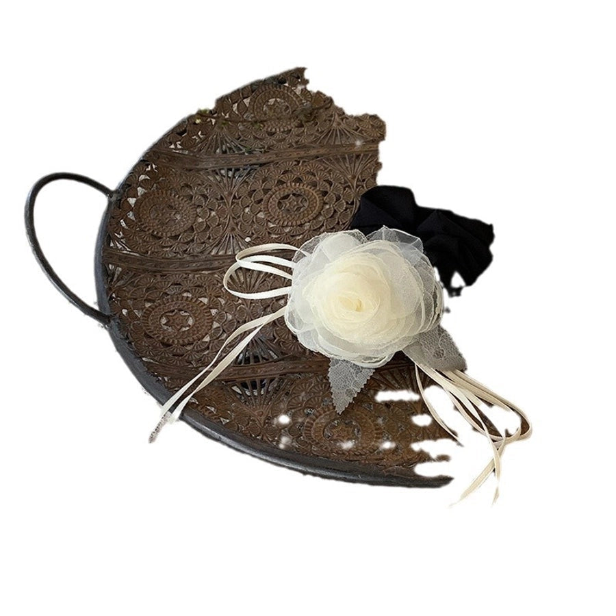 Women's Sweet Floral Gauze Hair Tie