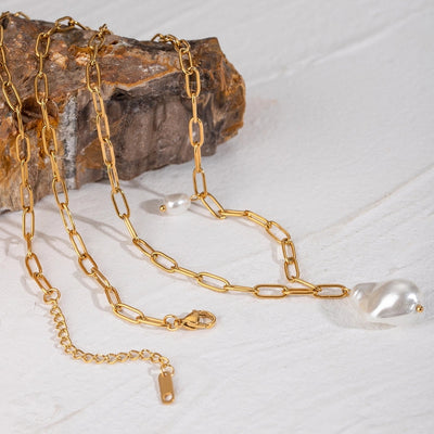 Jewelry Simple Style Classic Style Irregular 304 Stainless Steel 18K Gold Plated Pendant Necklace