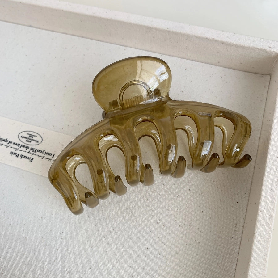 Women's Korean Style IG Style Solid Color Injection Molding Hair Claws