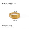 Jewelry Simple Style Classic Style Geometric 304 Stainless Steel 18K Gold Plated Rings