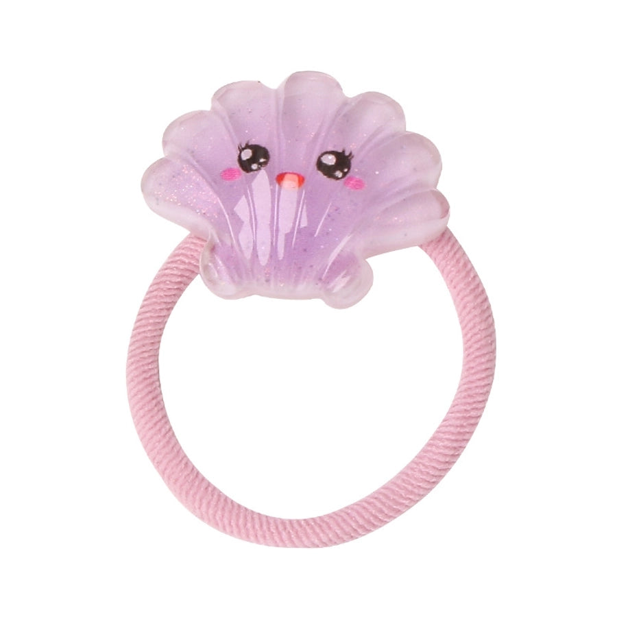 princess sweet hippocampus mermaid shell cloth resin hair tie