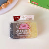 cartoon style colorful elastic band pleated rubber band 1 set