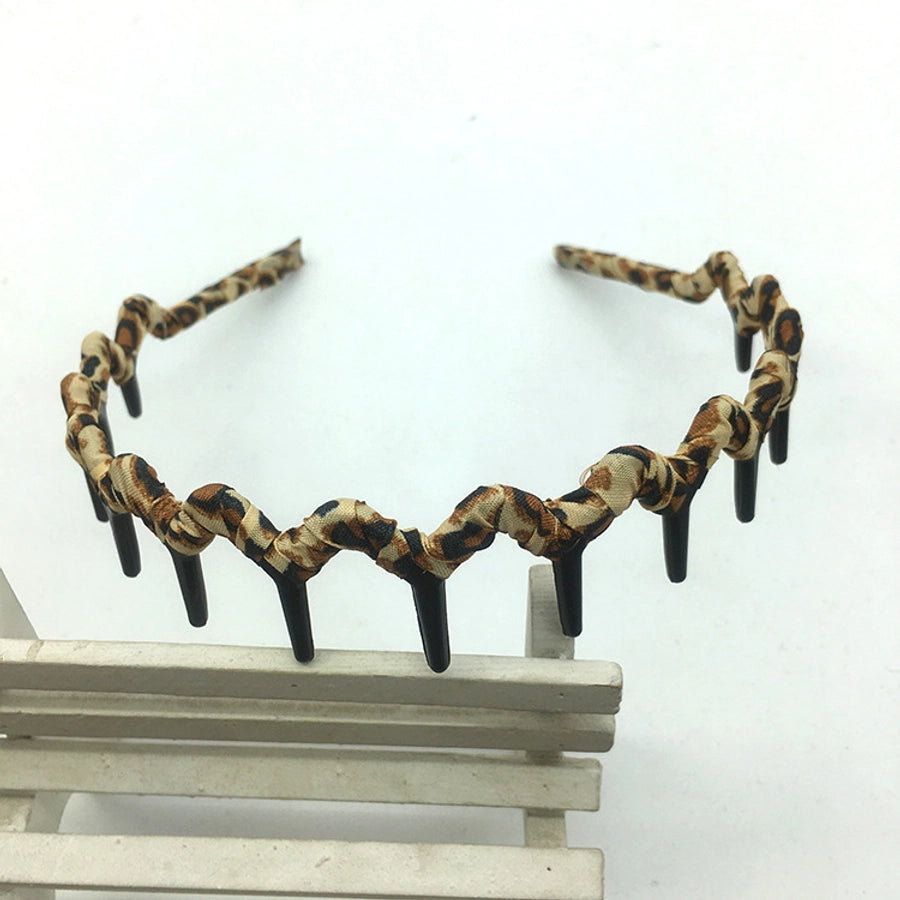 Fluffy Fabric Winding Toothed Hair Band Women's Hair Accessories Headwear Wave Headband Small Accessories Hair Bundles