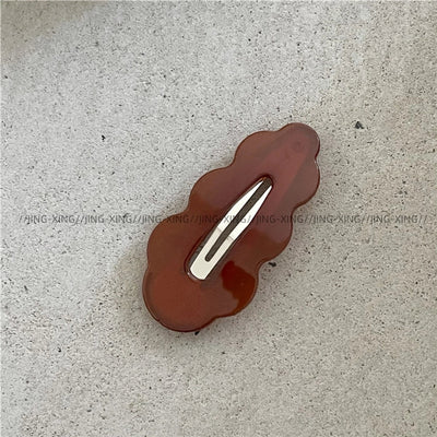 simple style clouds resin hair clip