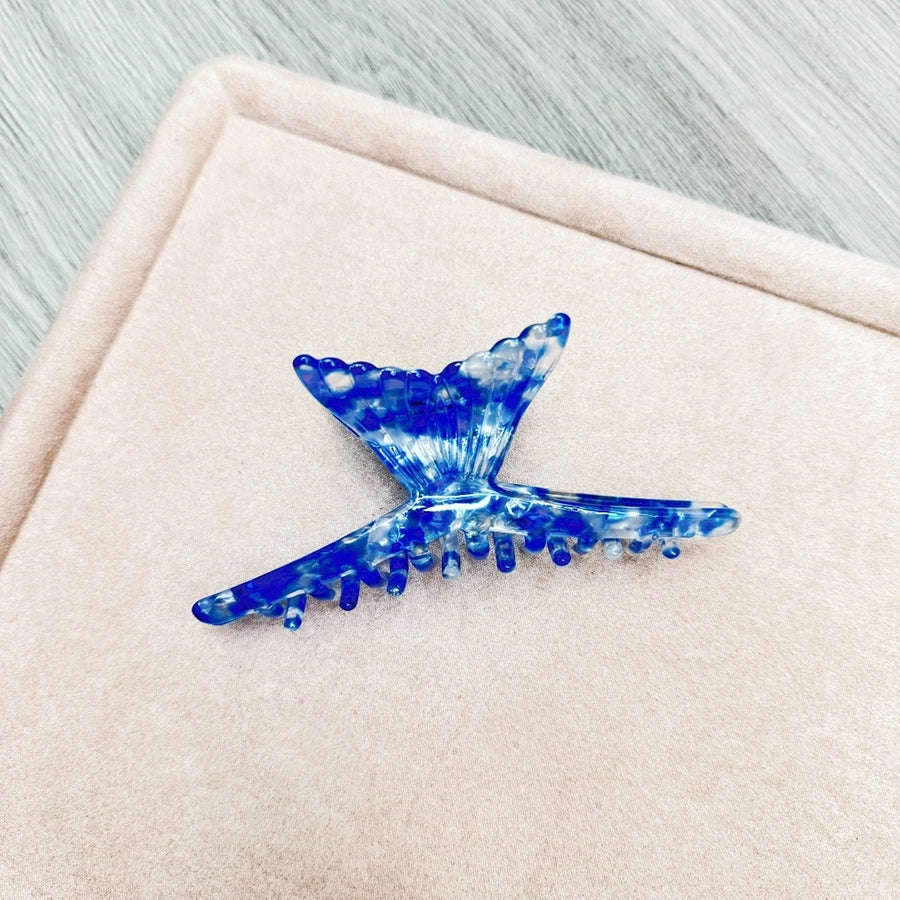 Women's Artistic IG Style Fish Tail Acetic acid sheets Three-dimensional Hair Claws