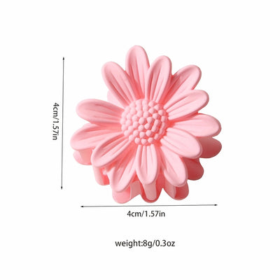 Women's Sweet Simple Style Flower Plastic Stoving Varnish Hair Claws