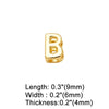 Wholesale Jewelry Basic Simple Style letter Copper 18K Gold Plated
