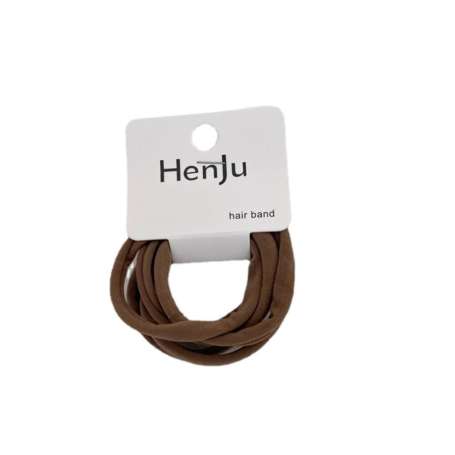 simple style solid color cloth hair tie